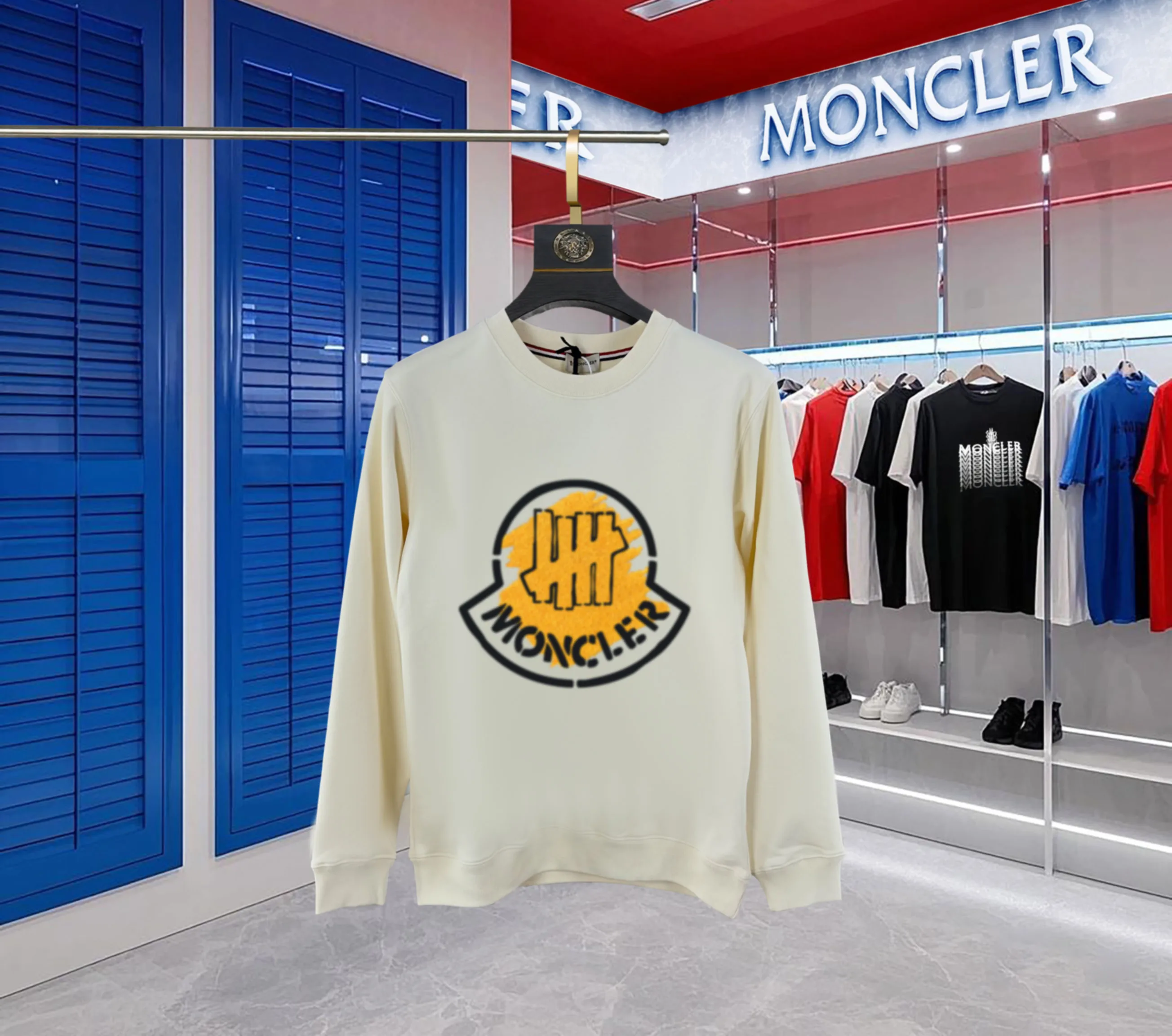 📦 📦 【 In Stock】 〖 𝐌𝐎𝐍𝐂𝐋𝐄𝐑~ 〗 440g ， 😎 ， ， Factory 2025 T ， ， Premium LOGO， Same Style ：Black White Size：S M L XL 2XL